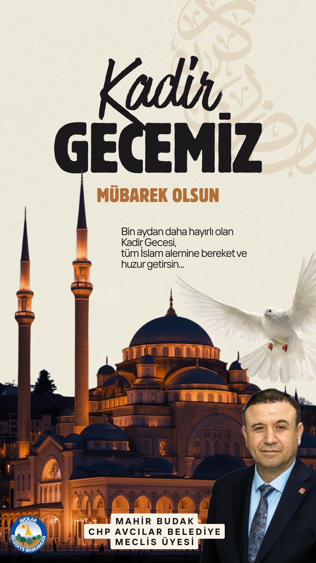 Mahir Budak: Kadir gecemiz mübarek olsun