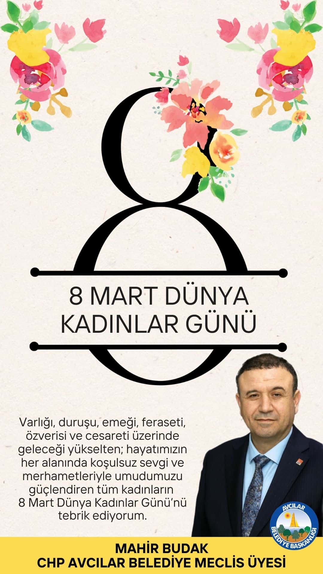 Mahir Budak’tan 8 Mart Dünya Kadınlar Günü mesajı