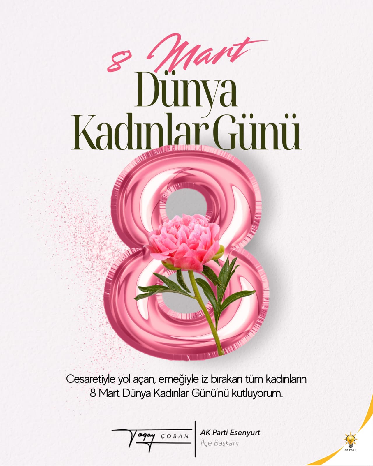 Togay Çoban 8 Mart Dünya Kadınlar Günü kutlu olsun