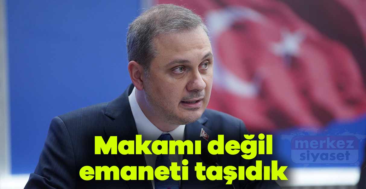 Serkan Çebi: Makamı değil emaneti taşıdık