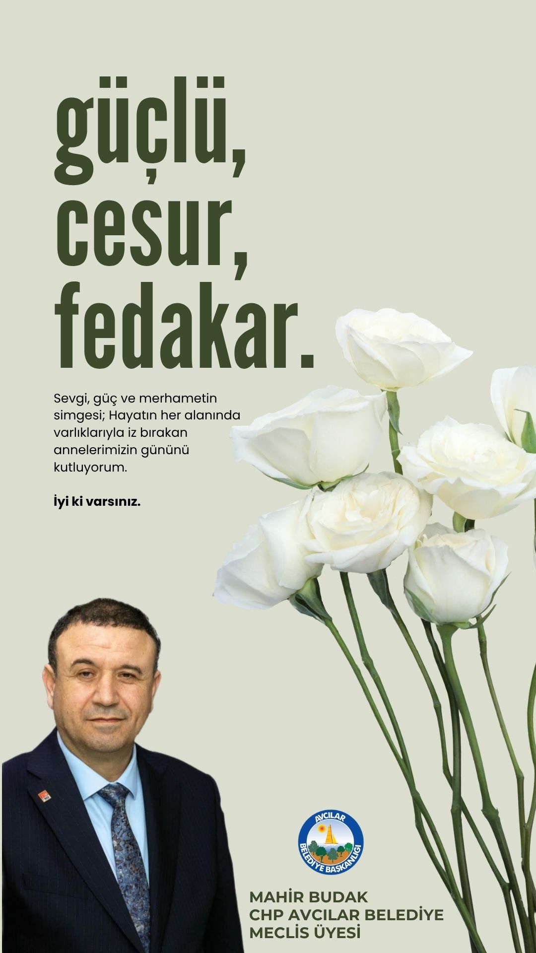 Mahir Budak’tan anneler günü mesajı