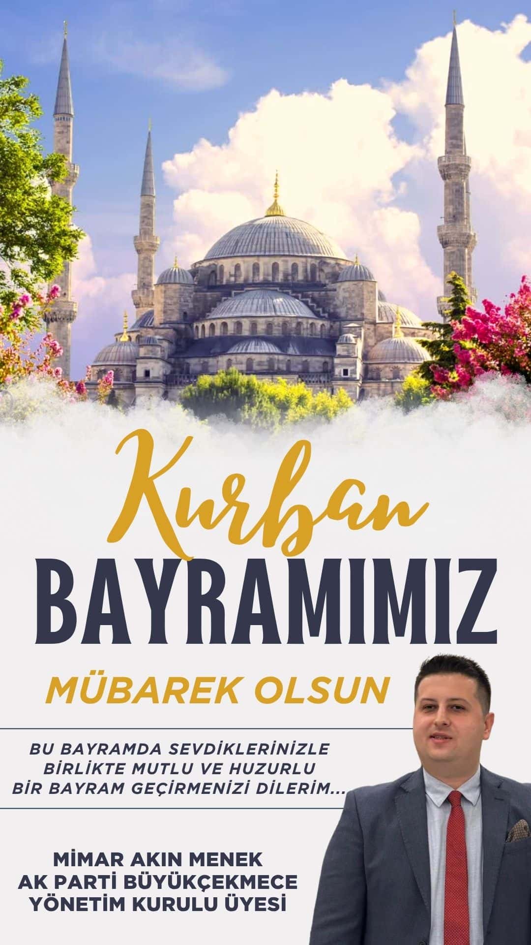 Akın Menek: Kurban Bayramımız mübarek olsun