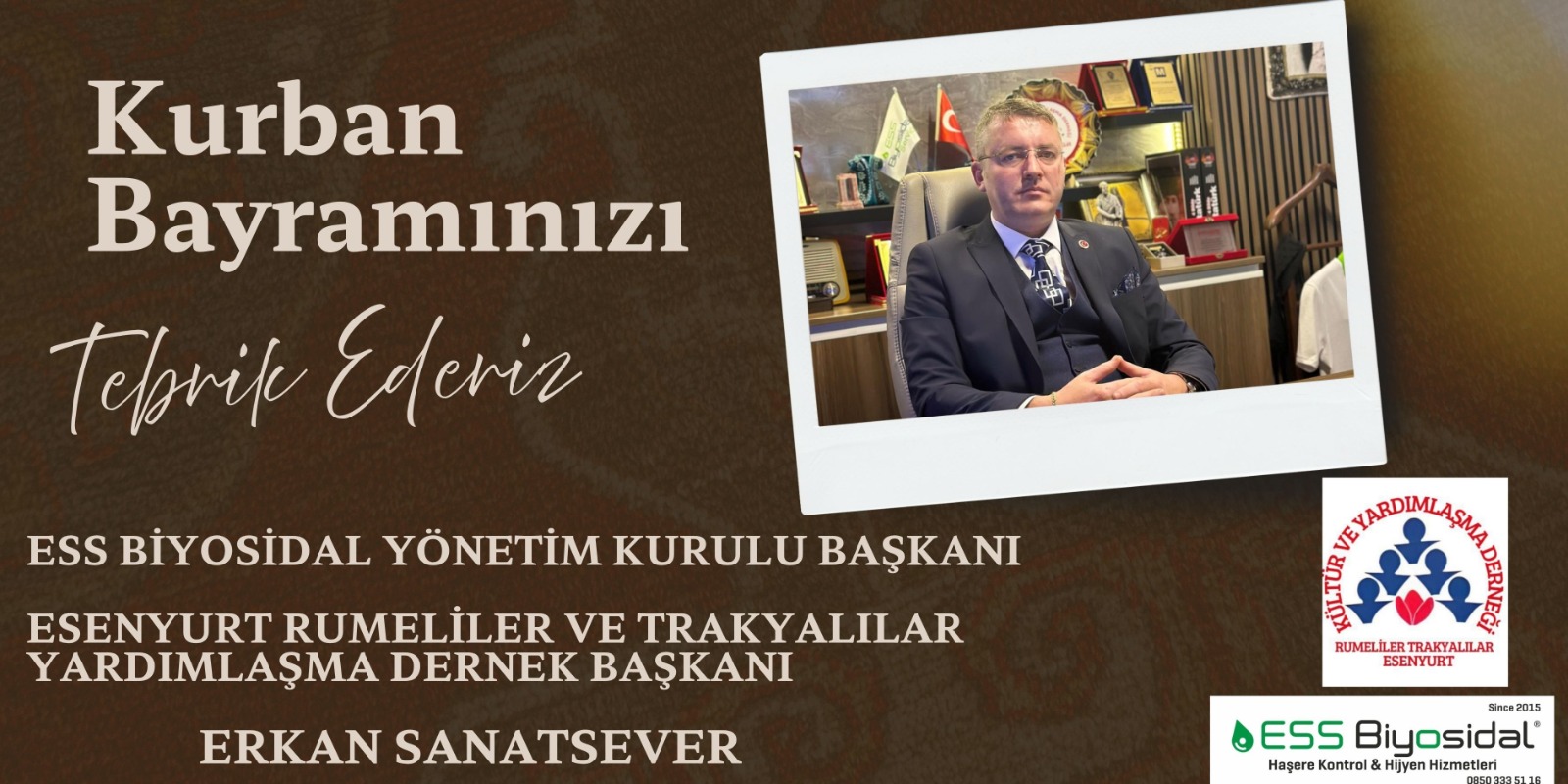 Erkan Sanatsever: Kurban Bayramımız mübarek olsun