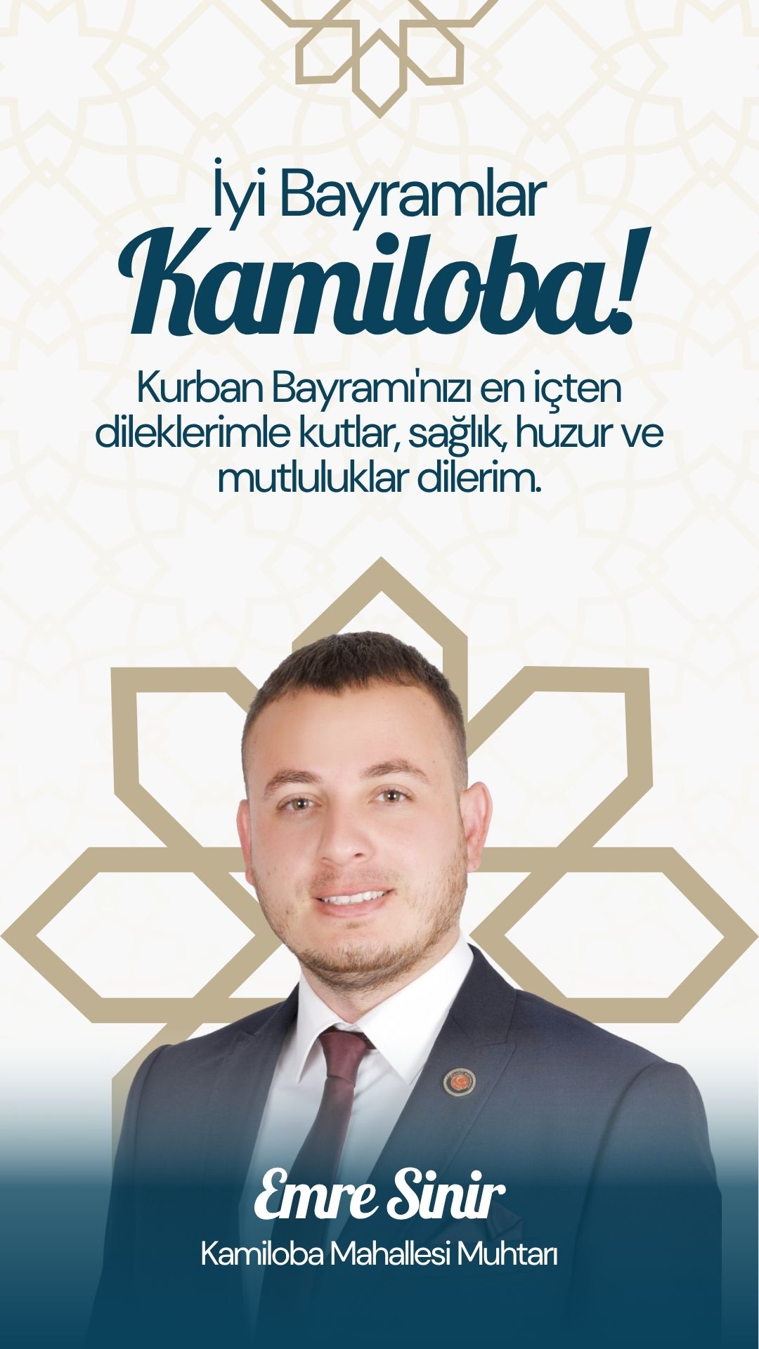 Emre Sinir: Kurban Bayramımız mübarek olsun