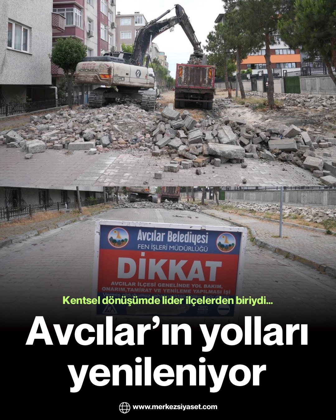 Avcılar’da yollar yenileniyor