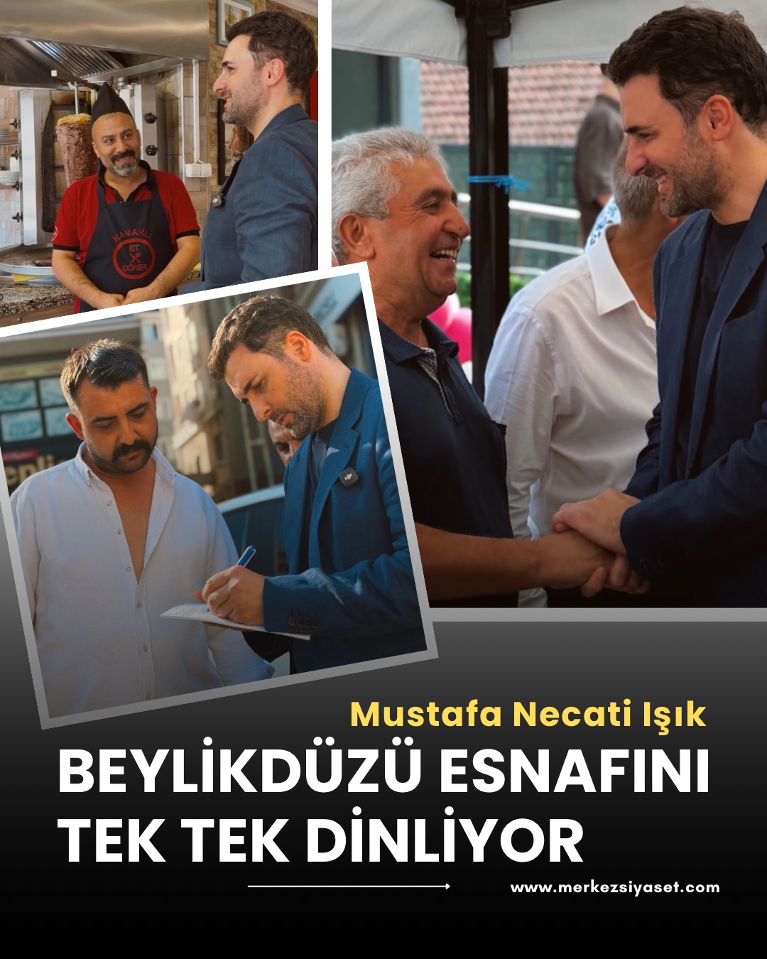 Mustafa Necati Işık Beylikdüzü esnafını tek tek dinliyor