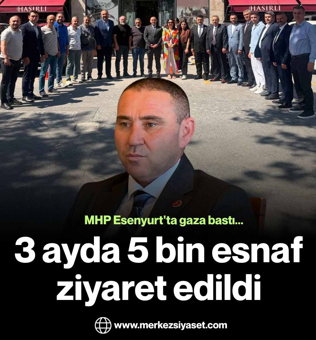MHP Esenyurt’ta gaza bastı… 3 ayda 5 bin esnaf ziyaret edildi