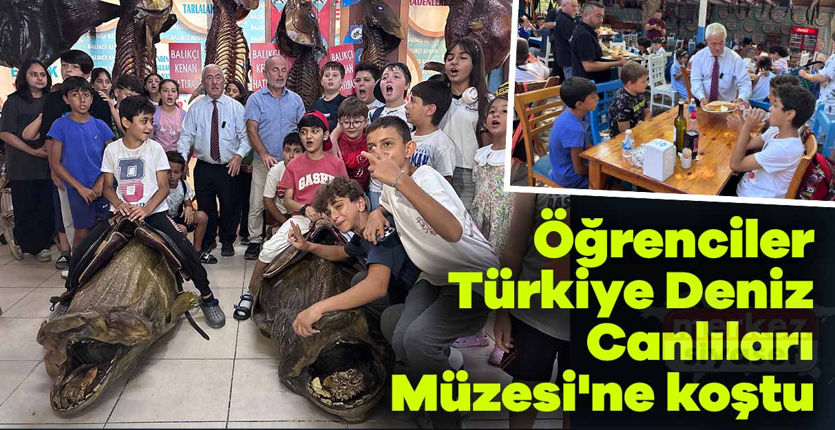 Öğrenciler Türkiye Deniz Canlıları Müzesi’ne koştu