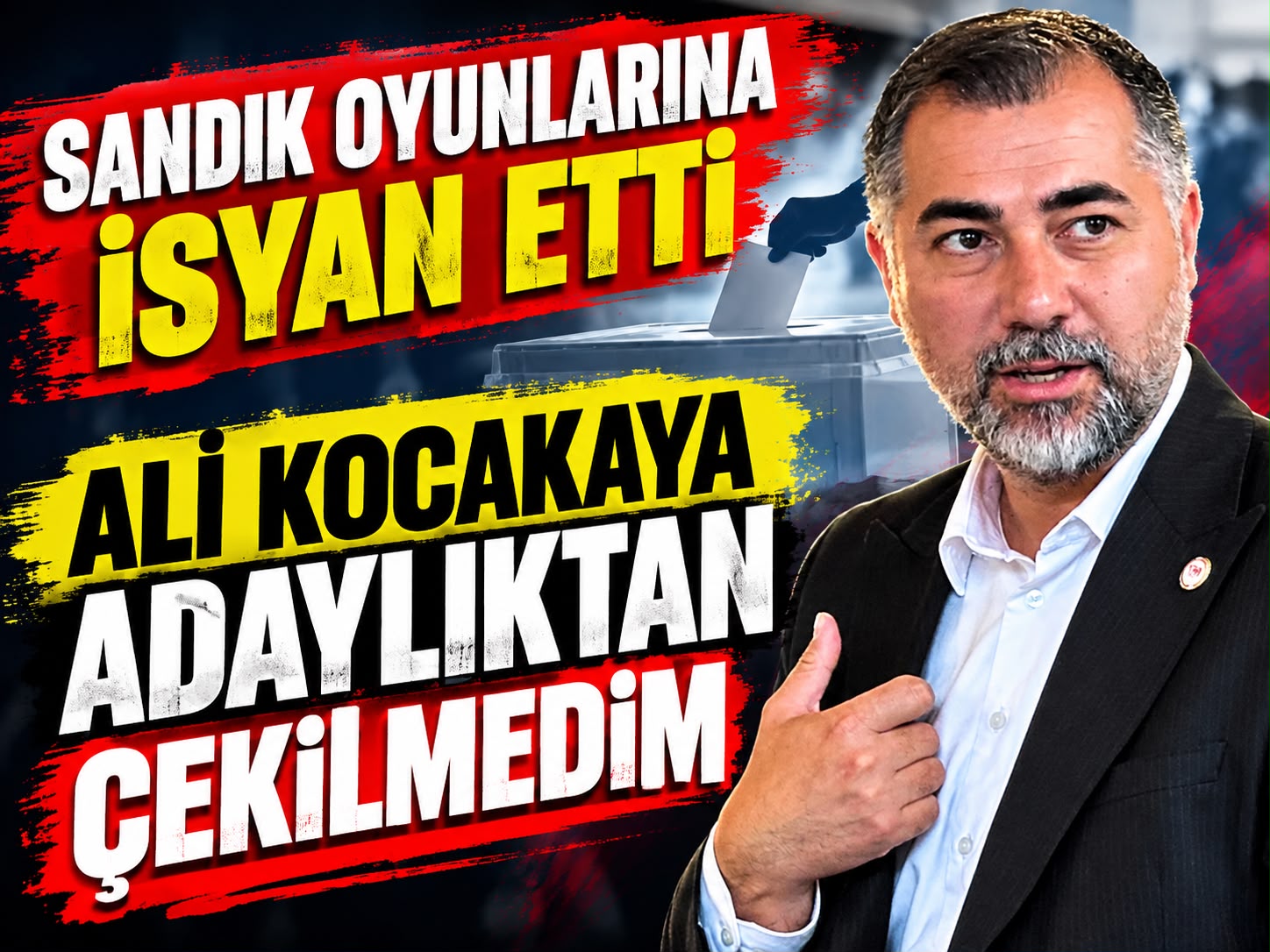 Kocakaya’dan net mesaj: Adaylıktan çekilmedim!