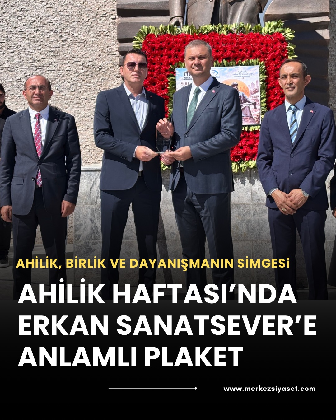 AHİLİK HAFTASI’NDA ERKAN SANATSEVER’E ANLAMLI PLAKET