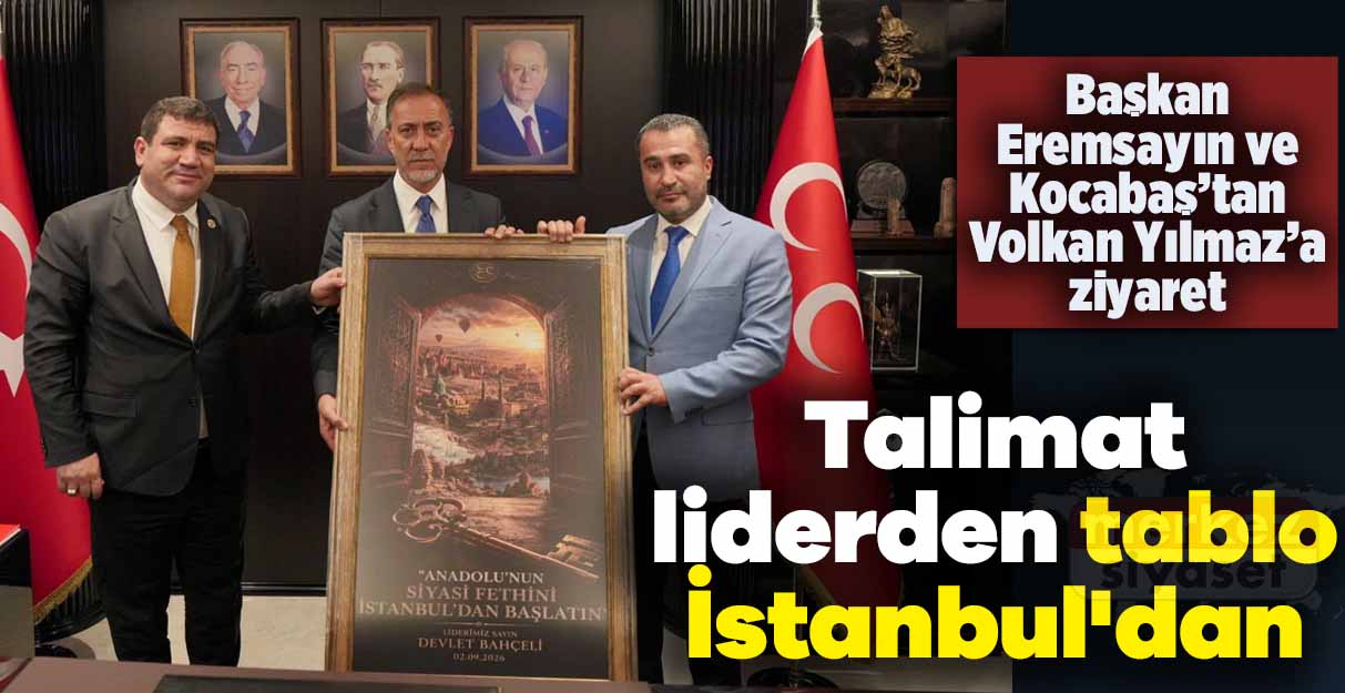 Talimat liderden tablo İstanbul’dan