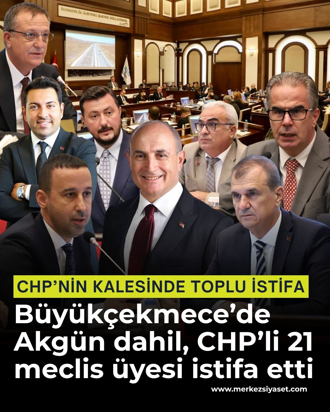 Büyükçekmece’de CHP’li 21 meclis üyesi istifa etti