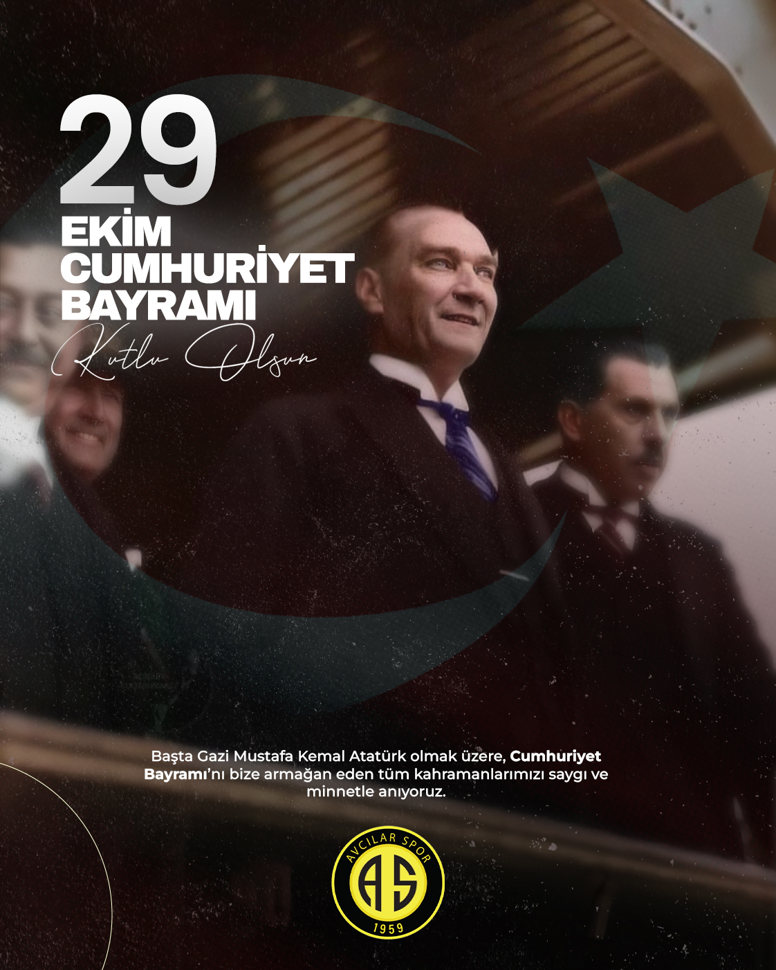 Avcılar Spor’dan 29 Ekim Cumhuriyet Bayramı mesajı