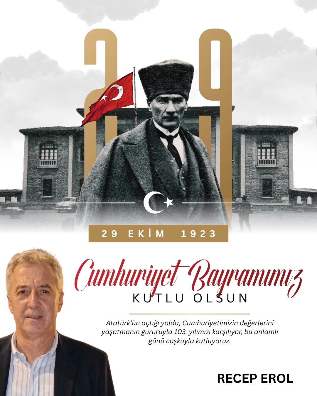 Recep Erol’dan 29 Ekim Cumhuriyet Bayramı mesajı