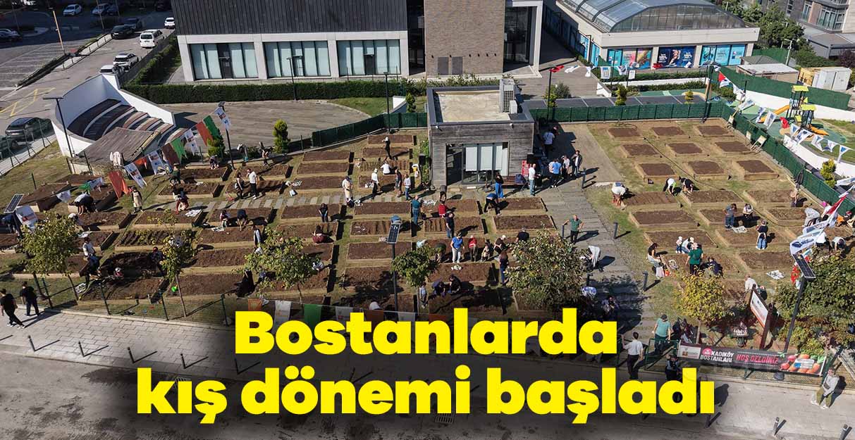Bostanlarda kış dönemi başladı