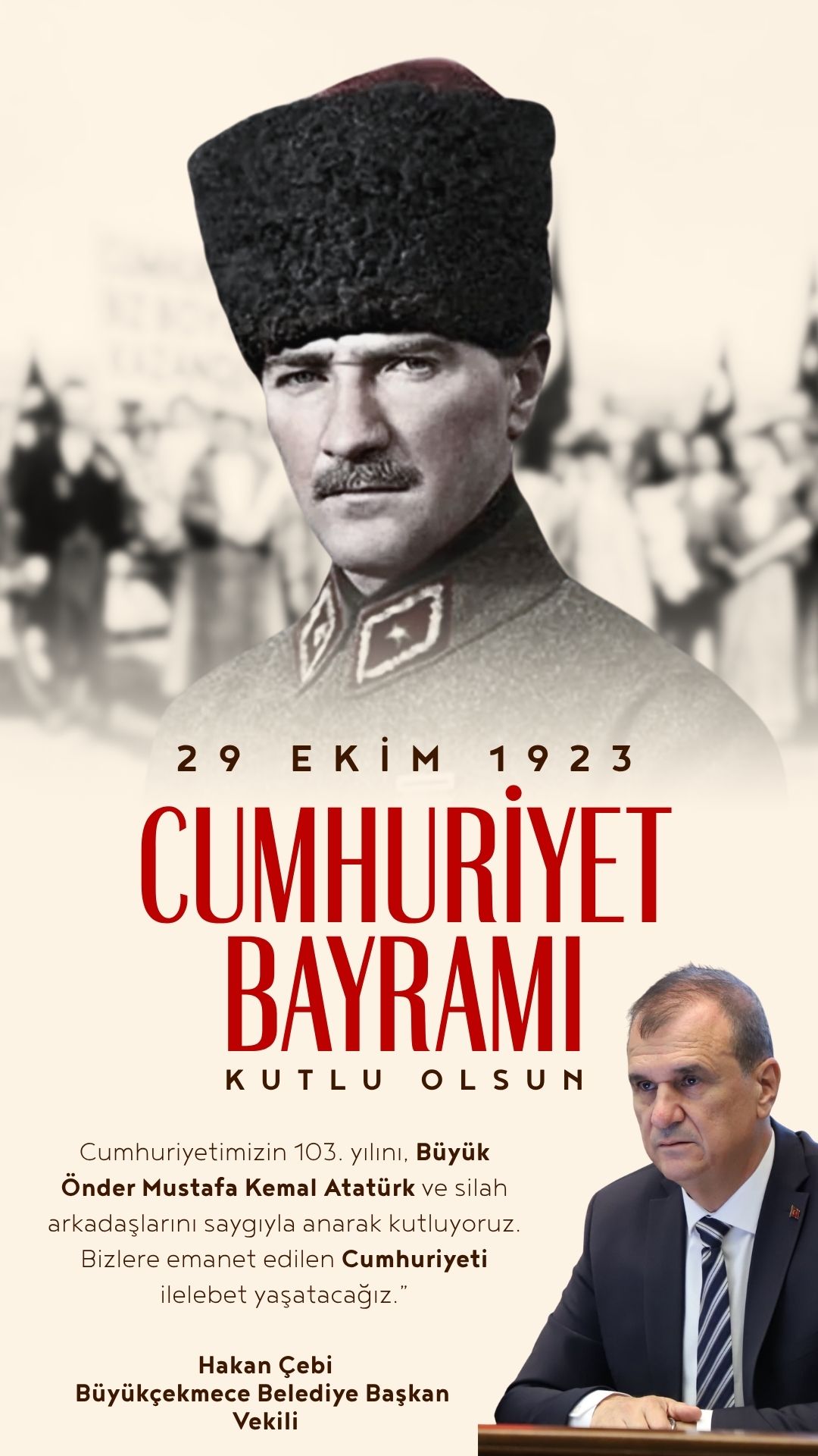 Hakan Çebi’den 29 Ekim Cumhuriyet Bayramı mesajı
