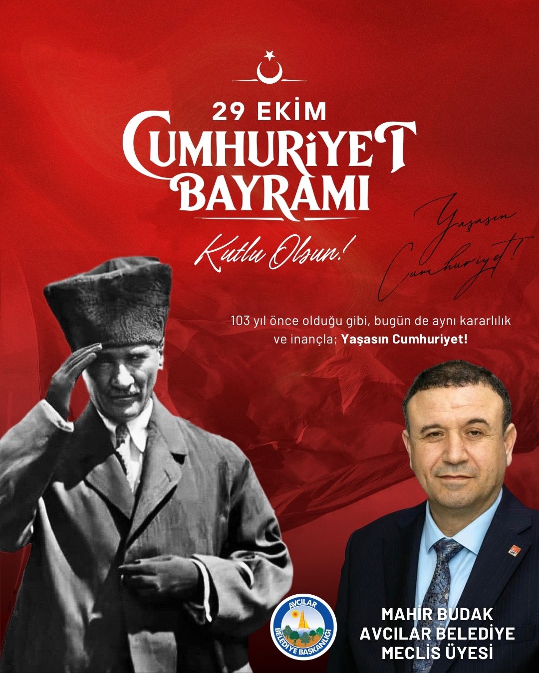 Mahir Budak’tan 29 Ekim Cumhuriyet Bayramı mesajı